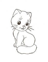 Desene De Colorat Pentru Cei Mici Pisici Scumpe